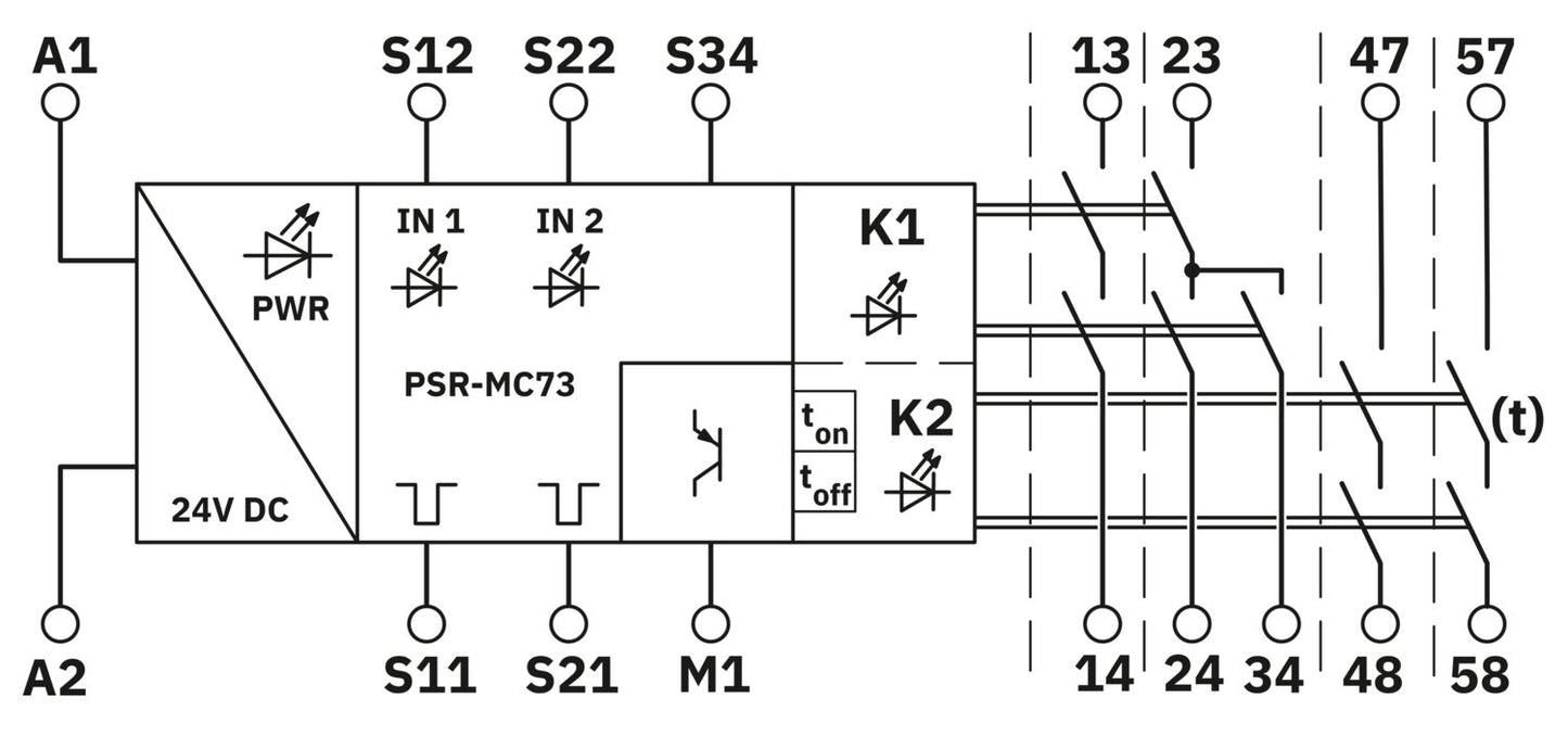 PSR-MC73-5NO-1DO-24DC-PI - Safety relays