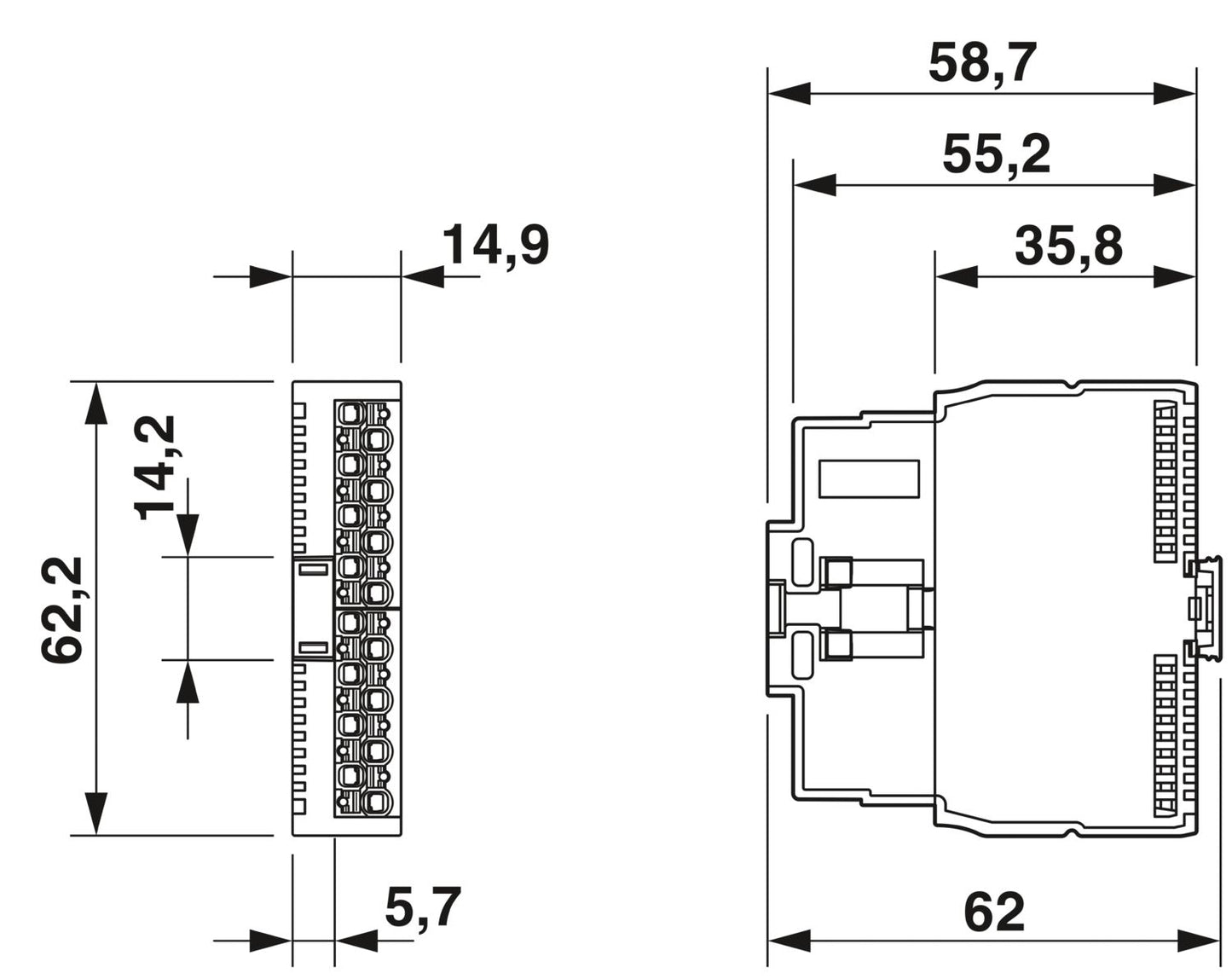 AXL SE DIO16/1 - Digital module
