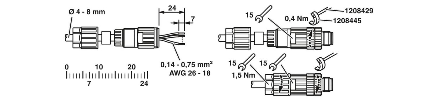 SACC-M12MS-5PL M - Connector