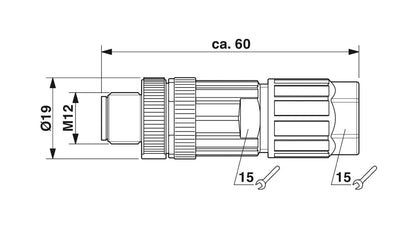 SACC-M12MS-5PL M - Connector