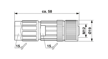 SACC-M12FS-5PL M - Connector