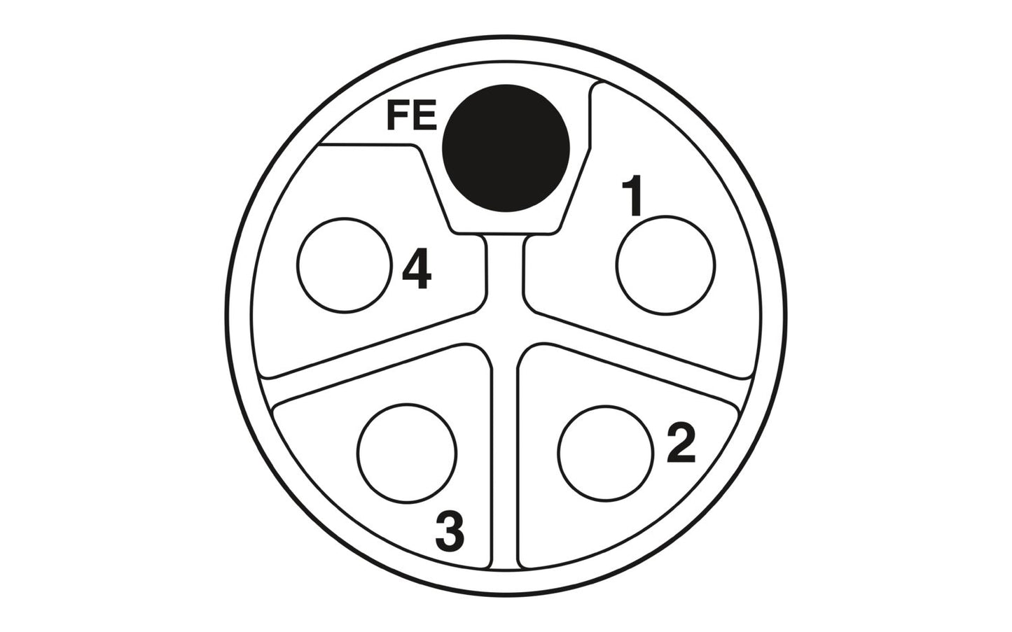 SAC-5P- 5,0-280/M12FSL FE SH - Power cable