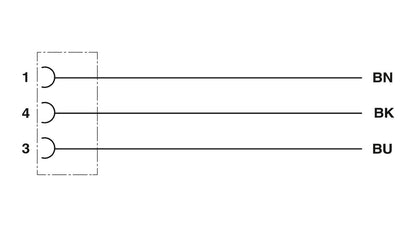 SAC-3P- 5,0-PUR/M 8FS - Sensor/actuator cable