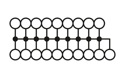 PTFIX 6/18X2,5-NS35 BK - Distribution block
