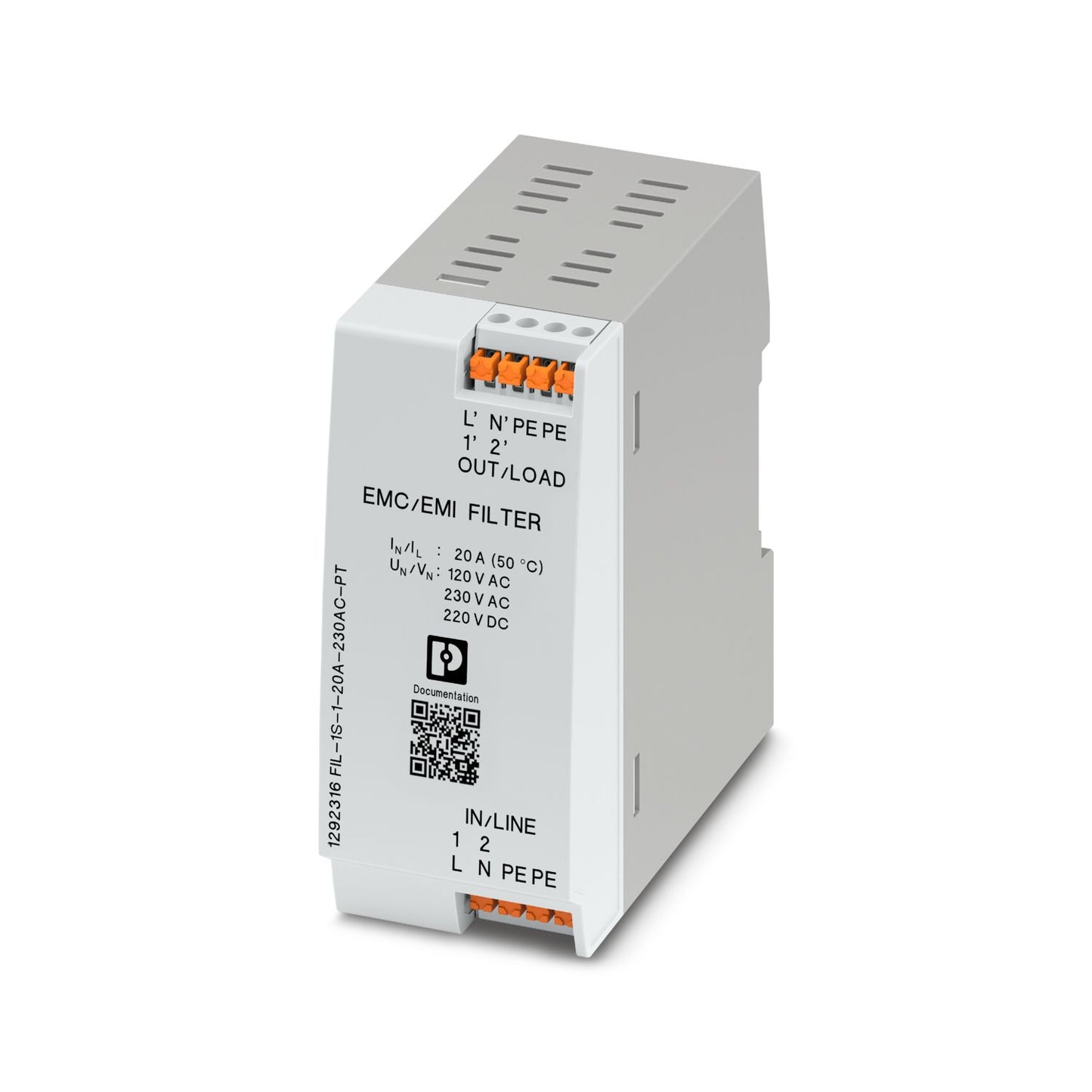FIL-1S-1-20A-230AC-PT - EMC filter