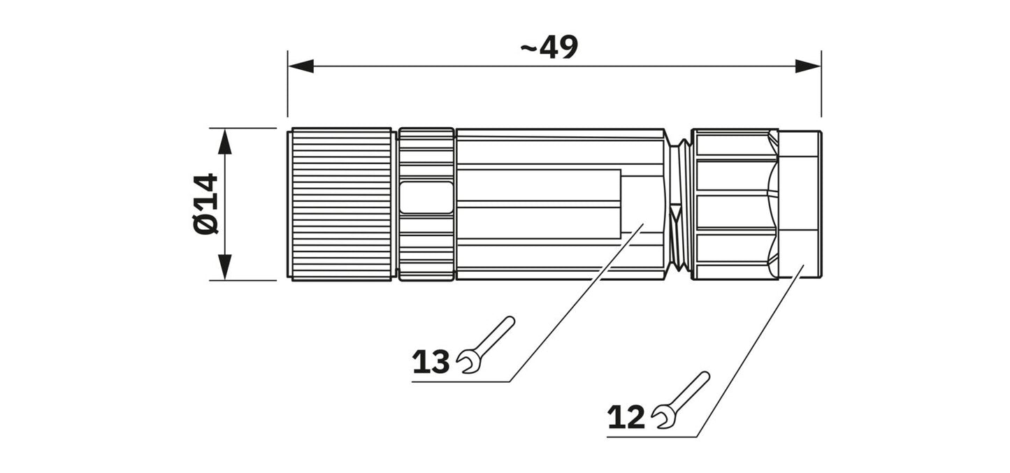 SACC-M 8FS-3PL-M - Connector